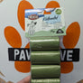 Sacs ramasse crottes recyclé, 4 rouleaux 20 sacs , vert