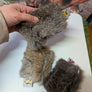 Jouet moelleux chiot en mouton ou lapin