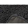 Serviette avec pochettes p. les mains, microfibre, 78 × 32 cm, gris