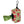 Porte sac à déjections avec motifs pastèques rose ou rouge