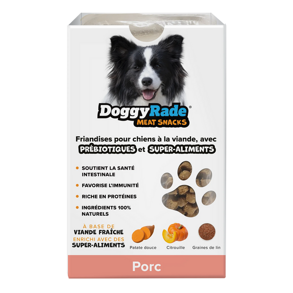 Doggyrade friandises au porc avec prébiotiques et super aliments