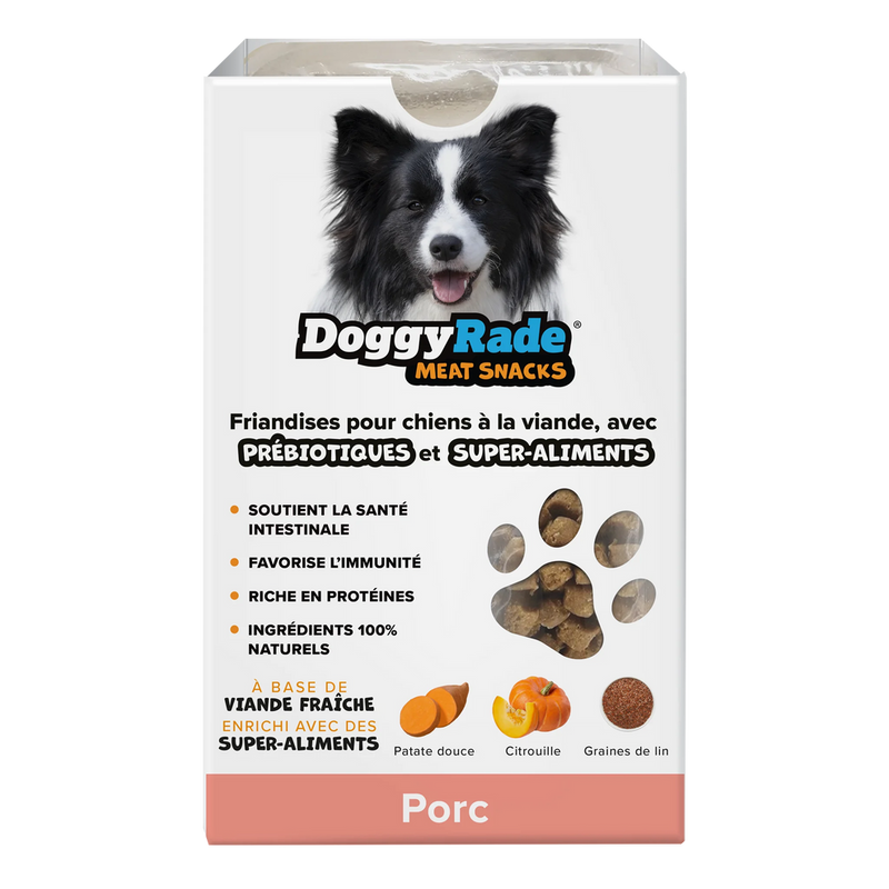 Doggyrade friandises au porc avec prébiotiques et super aliments