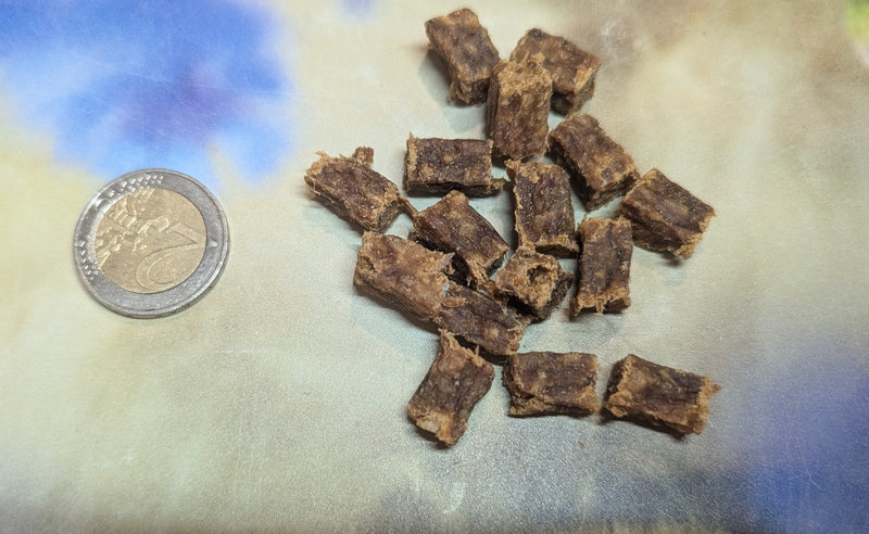 friandises d'entrainements au chevreuil ( semi molle ) 100gr