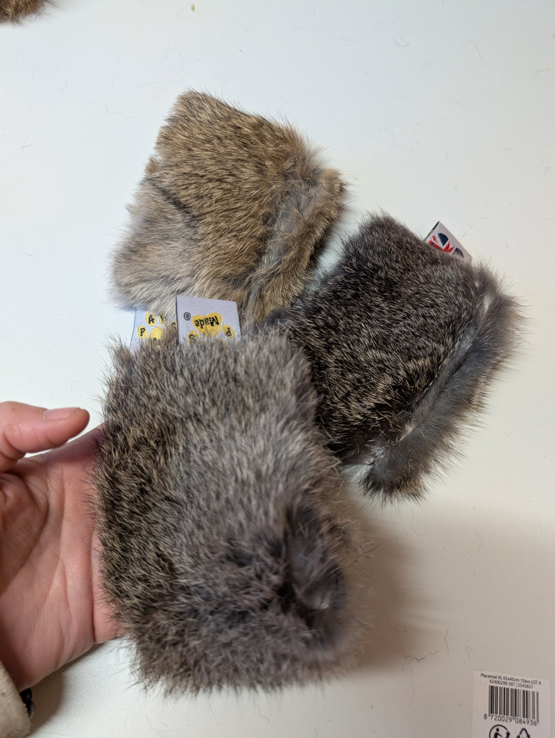 Jouet moelleux chiot en mouton ou lapin