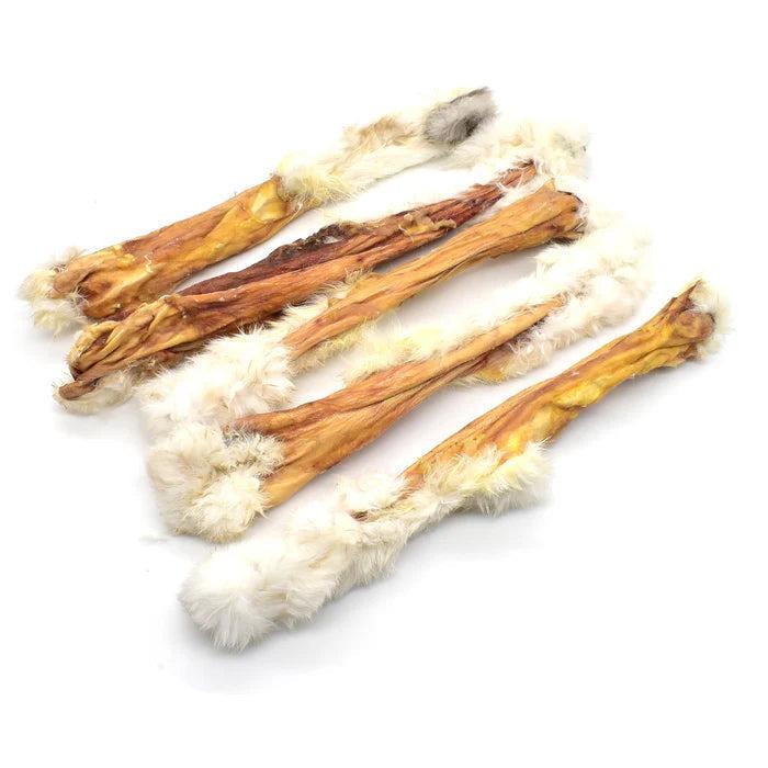 Peau de lapin avec poils 250g ( env 5 morceaux )