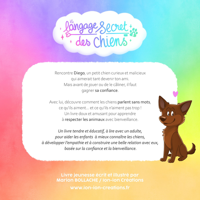 Livre "le langage secret des chiens " Marion bollache