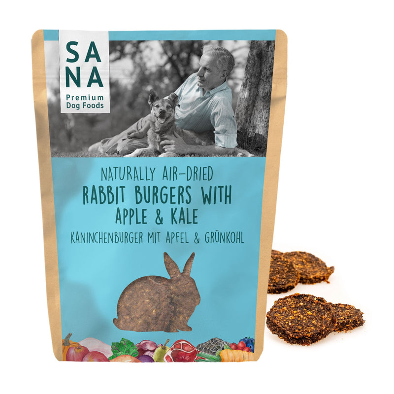 Burgers Lapin avec pomme et chou frisé 100g