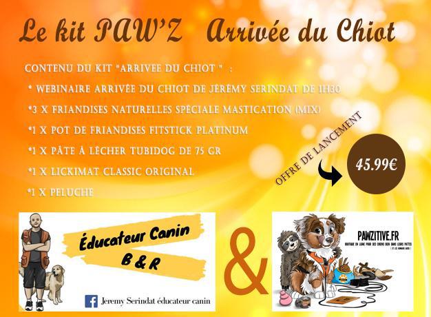 KIT PAW'Z "ARRIVEE DU CHIOT"