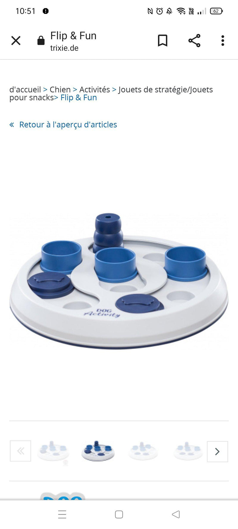 Dog activity flip & fun 23 cm