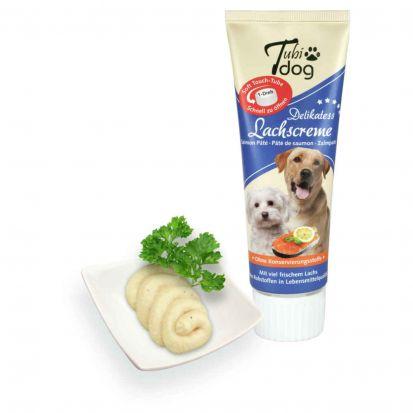 TUBIDOG - Tube de pâte à lécher 75g SAUMON - Pawzitive