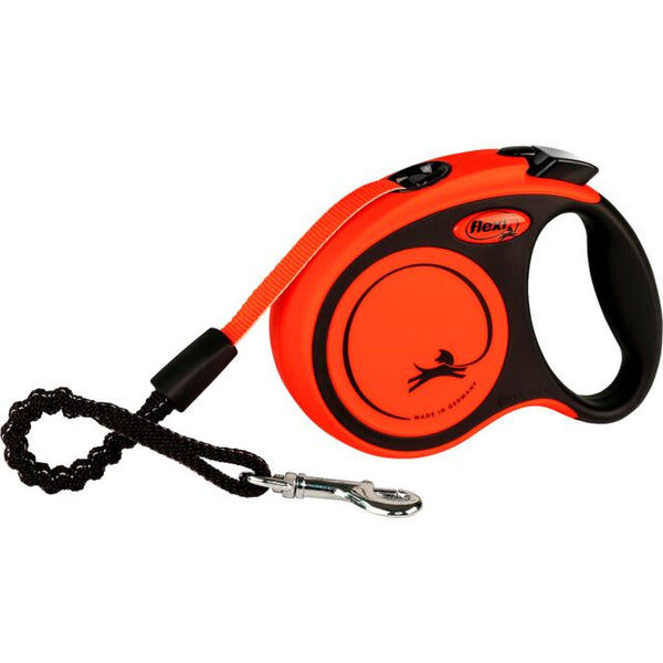 Flexi XTREME, laisse sangle, noir et orange 5M